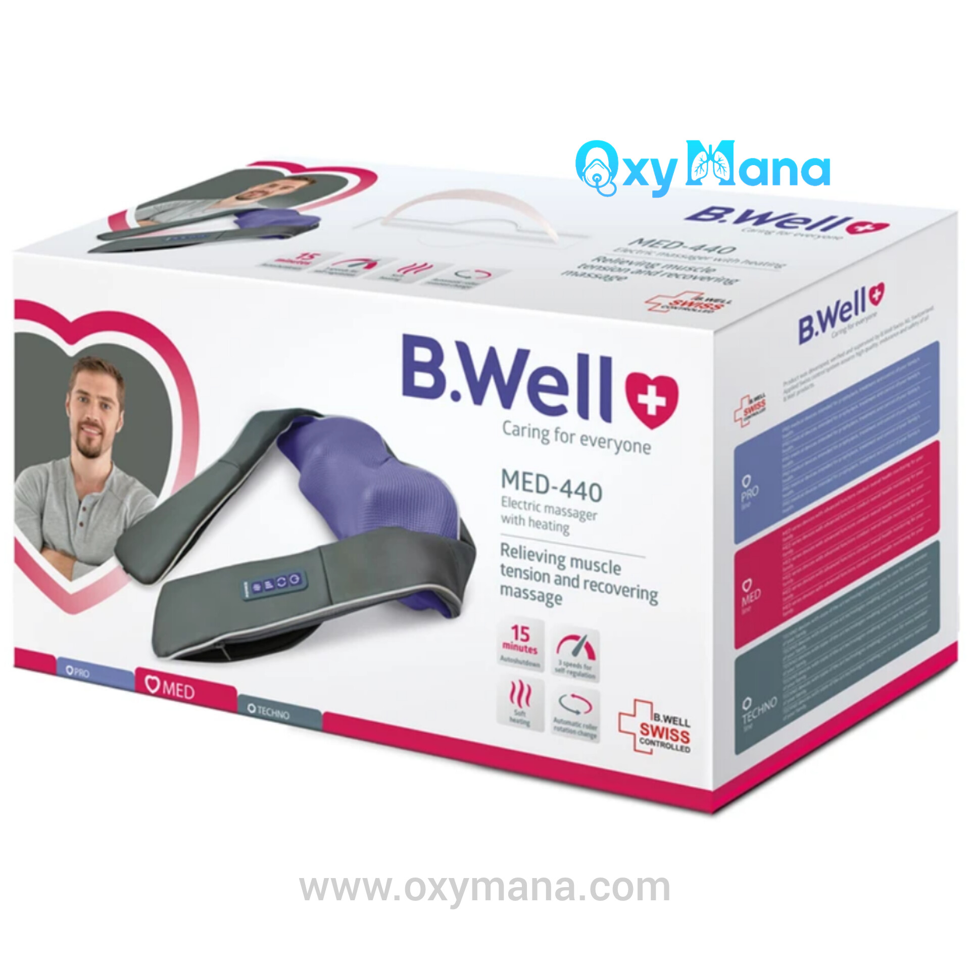 ماساژور شانه و گردن بی ول مدل شیاتسو MED-440