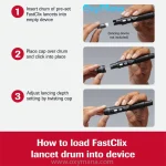 سوزن تست قند خون لنست اکیو چک ‌102 عددی Accu-Chek fastclix - تصویر 5
