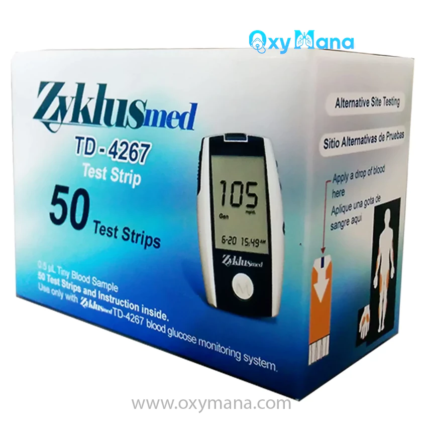 نوار تست قند خون زیکلاس مد مدل TD-4267