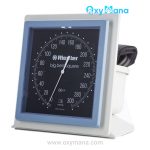 فشارسنج عقربه ای دیواری ریشتر Big-Ben 1465 مدل ساعتی مربع - تصویر 6