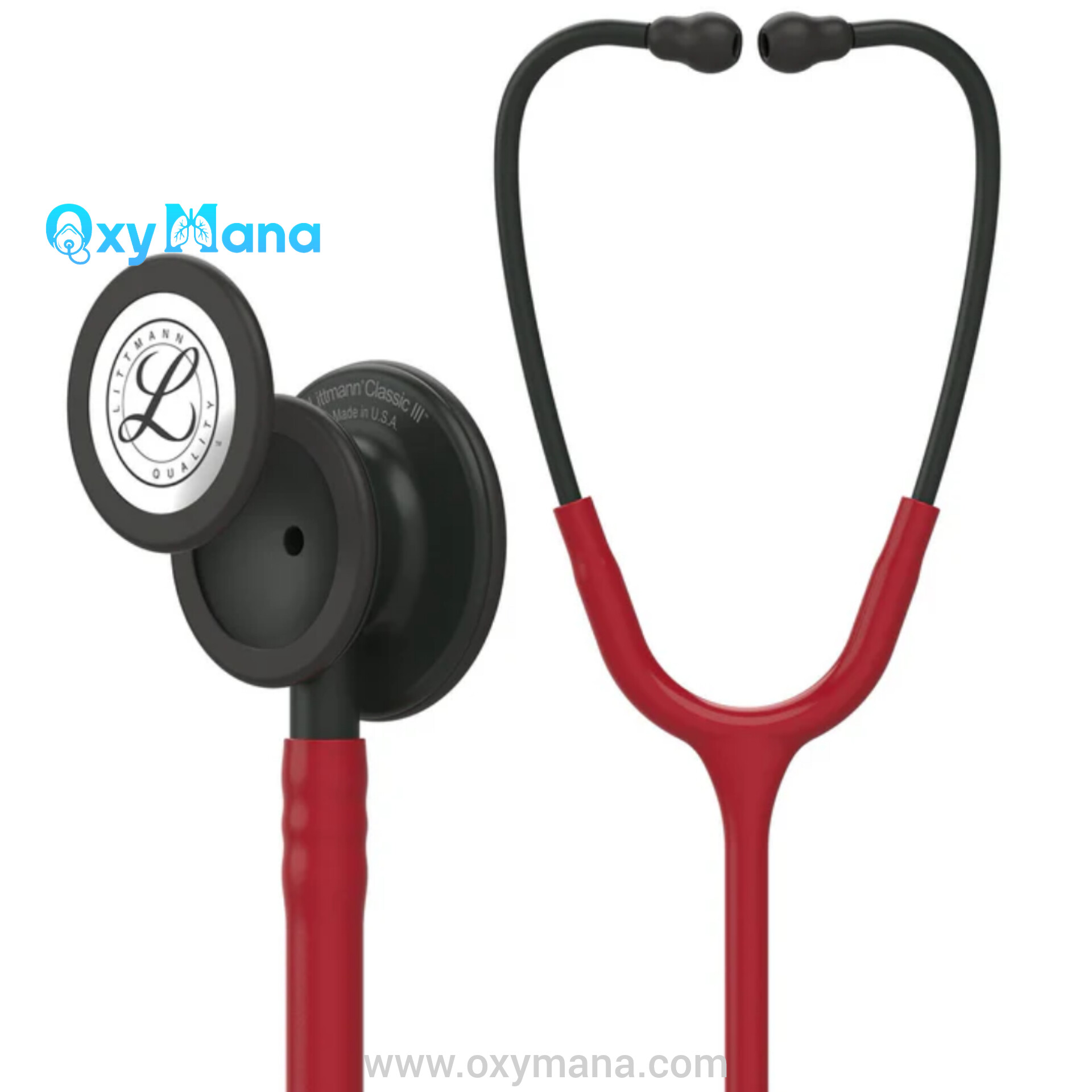 گوشی پزشکی لیتمن کلاسیک 3 زرشکی مشکی 5868