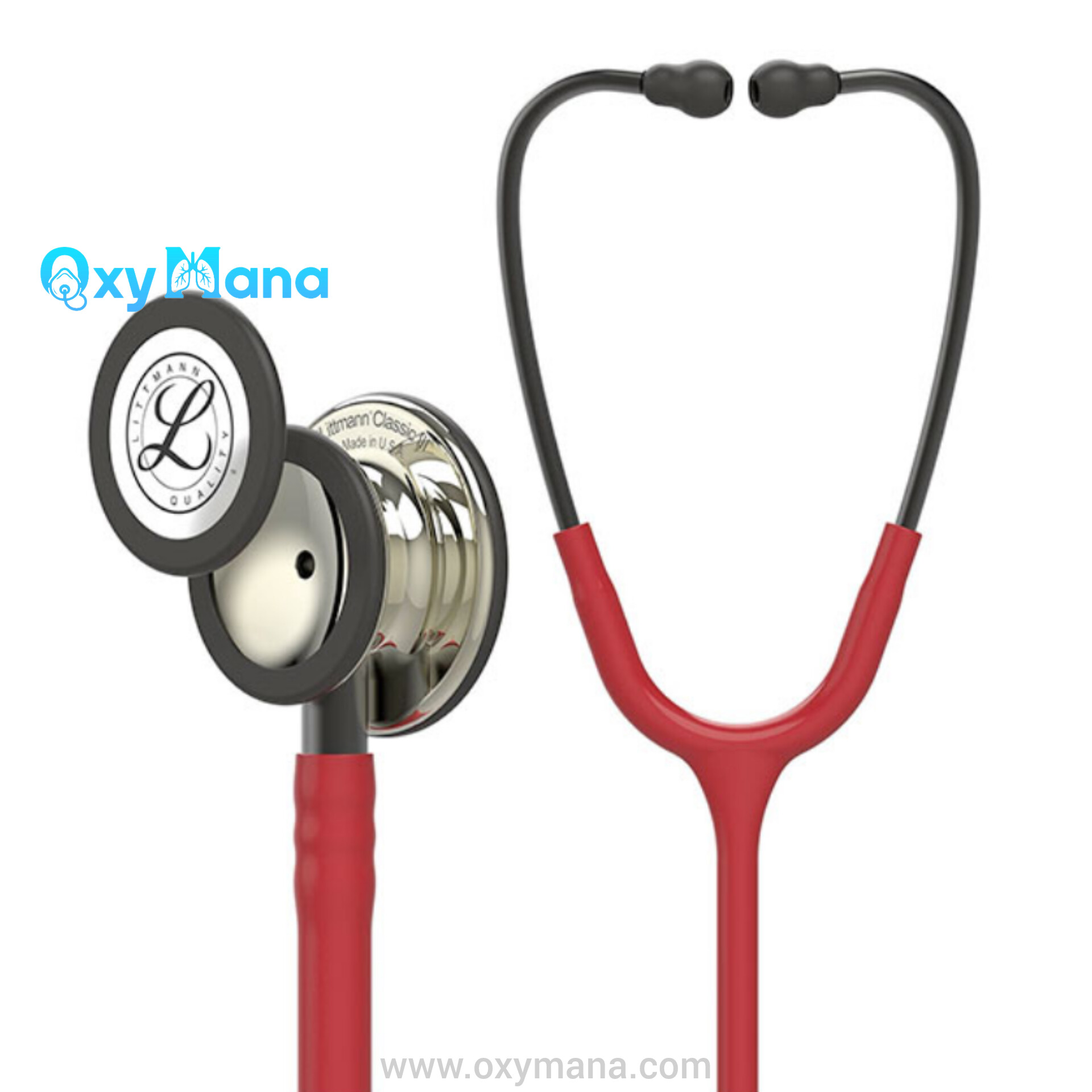 گوشی پزشکی لیتمن کلاسیک 3 کد 5864 زرشکی شامپاینی