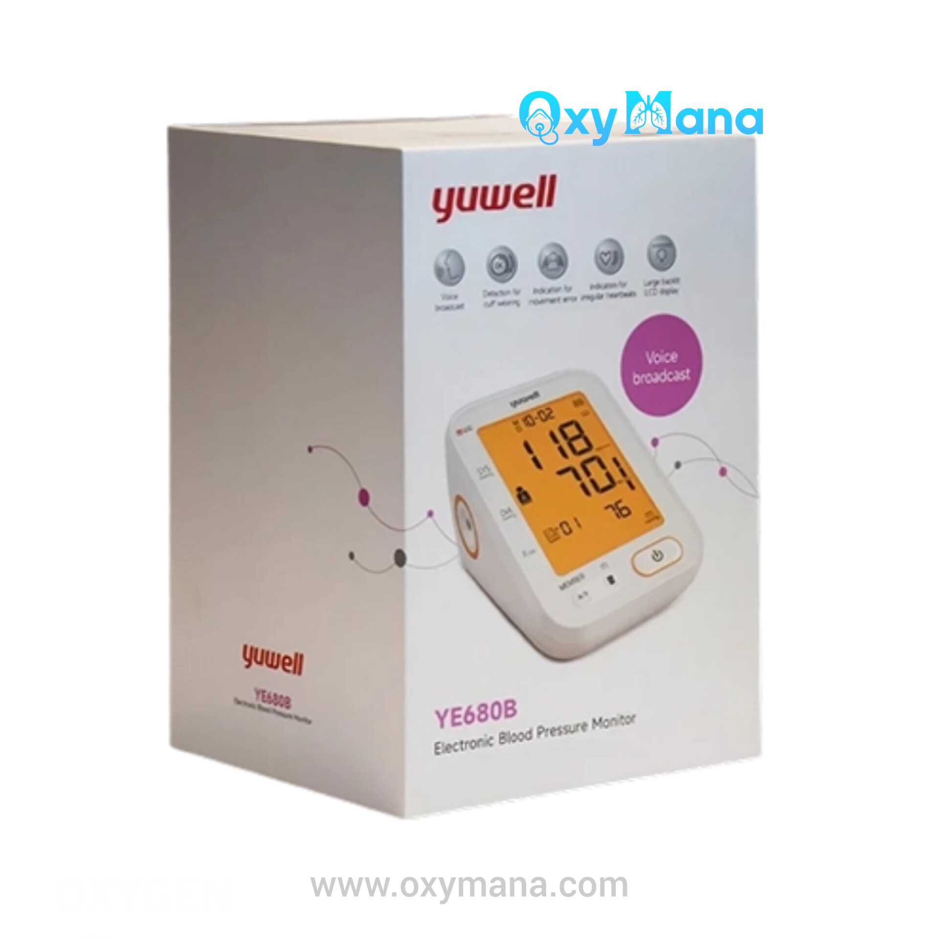 فشارسنج بازویی سخنگو یوول مدل YE680B