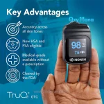پالس اکسی متر انگشتی نونین NONIN آمریکایی مدل TruO2 3230 - تصویر 13