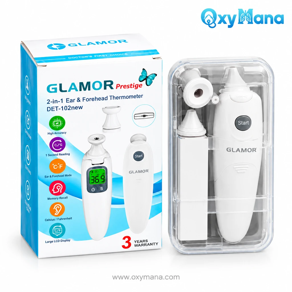 تبسنج دیجیتال گلامور (Glamor) مدل DET-102new دوکاره تبسنج دیجیتال گلامور (Glamor) مدل DET-102new دوکاره
